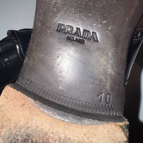 Prada Men’s Wingtip Dress Shoes Size 10 - Picture 5 of 10